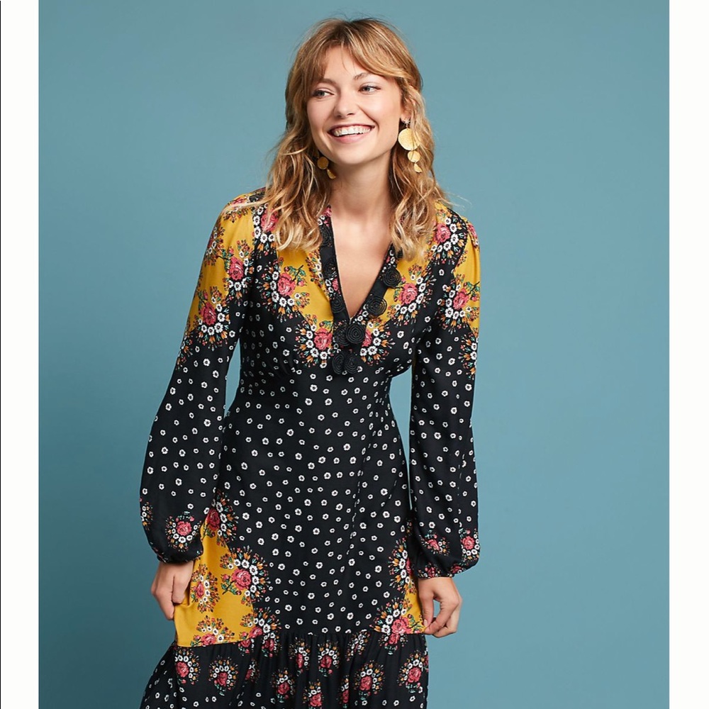 Floral Colorblock Maxi Dress by FARM Rio Small